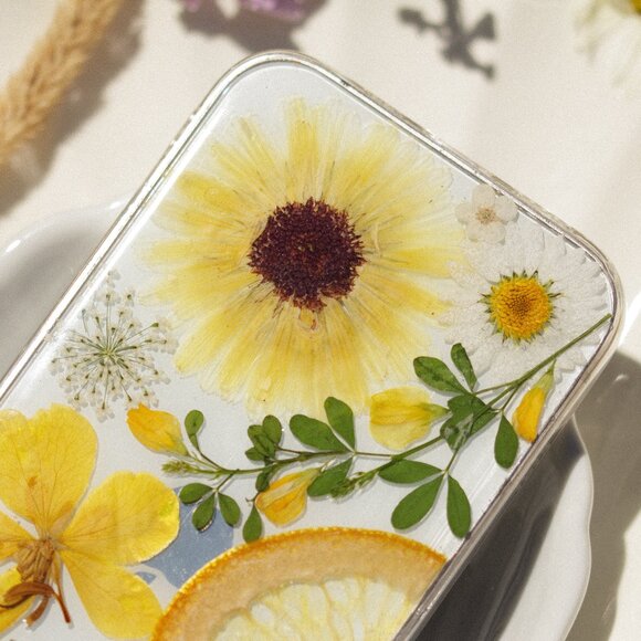 Yellow Flower iphone 15 pro max 14 13 phone case cover Samsung s24 ultra s23 her - Picture 3 of 6